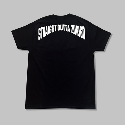 OG Straight Outta Zurigo T-Shirt (Schwarz/Weiss)