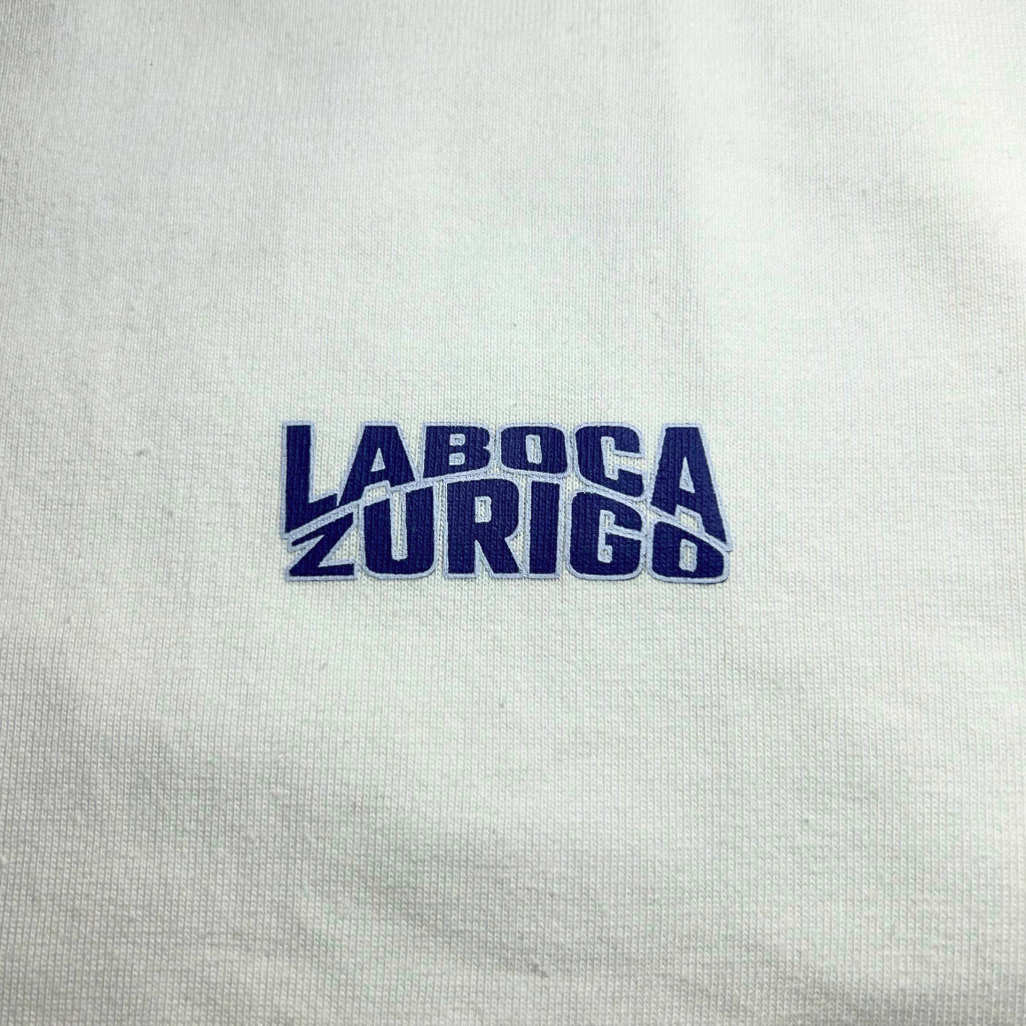 Straight Outta Zurigo T-Shirt - Playa Edition (Weiss/Züri-Blau)