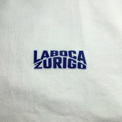 Straight Outta Zurigo T-Shirt - Playa Edition (Weiss/Züri-Blau)